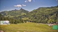 Archiv Foto Webcam Damüls: Blick vom Hertehof 13:00