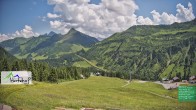 Archiv Foto Webcam Damüls: Blick vom Hertehof 13:00