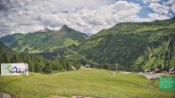 Archiv Foto Webcam Damüls: Blick vom Hertehof 13:00