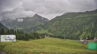 Archiv Foto Webcam Damüls: Blick vom Hertehof 09:00