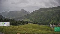 Archiv Foto Webcam Damüls: Blick vom Hertehof 19:00