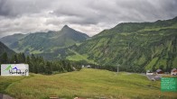 Archiv Foto Webcam Damüls: Blick vom Hertehof 17:00