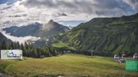 Archiv Foto Webcam Damüls: Blick vom Hertehof 07:00