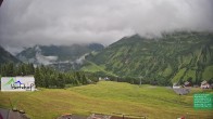 Archiv Foto Webcam Damüls: Blick vom Hertehof 06:00
