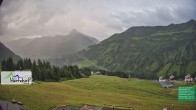 Archiv Foto Webcam Damüls: Blick vom Hertehof 06:00