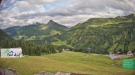 Archiv Foto Webcam Damüls: Blick vom Hertehof 17:00