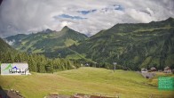 Archived image Webcam Damüls: View from Hertehof 15:00