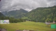 Archiv Foto Webcam Damüls: Blick vom Hertehof 09:00