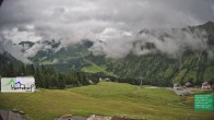 Archiv Foto Webcam Damüls: Blick vom Hertehof 11:00