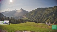 Archiv Foto Webcam Damüls: Blick vom Hertehof 07:00