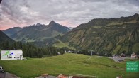 Archiv Foto Webcam Damüls: Blick vom Hertehof 03:00