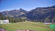 Archiv Foto Webcam Damüls: Blick vom Hertehof 13:00