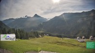 Archiv Foto Webcam Damüls: Blick vom Hertehof 09:00