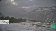 Archiv Foto Webcam Damüls: Blick vom Hertehof 07:00