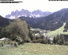 Archiv Foto Webcam Villnöss - Blick auf St. Magdalena und Geisslerspitzen 13:00