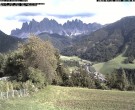 Archiv Foto Webcam Villnöss - Blick auf St. Magdalena und Geisslerspitzen 17:00