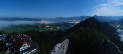 Archived image Webcam Allgäu: Castle Falkenstein 23:00