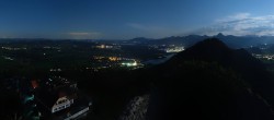 Archiv Foto Webcam Ausblick Burgruine Falkenstein 23:00