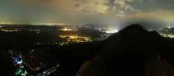 Archiv Foto Webcam Ausblick Burgruine Falkenstein 23:00