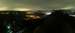 Archived image Webcam Allgäu: Castle Falkenstein 23:00