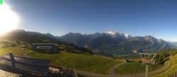 Archived image Webcam Roundshot Meiringen Hasliberg Mid-Station Kaeserstatt 08:00