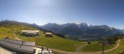 Archiv Foto Webcam Panoramacam Meiringen Hasliberg Mittelstation Käserstatt 11:00