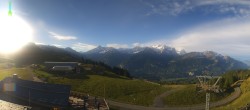 Archiv Foto Webcam Panoramacam Meiringen Hasliberg Mittelstation Käserstatt 08:00