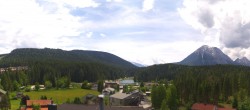 Archiv Foto Webcam Rundblick Leutasch 13:00