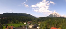 Archiv Foto Webcam Rundblick Leutasch 09:00
