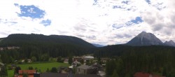 Archiv Foto Webcam Rundblick Leutasch 13:00