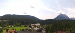 Archiv Foto Webcam Rundblick Leutasch 13:00