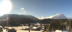 Archiv Foto Webcam Rundblick Leutasch 10:00