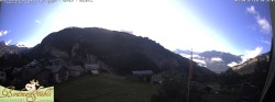 Archived image Webcam Restaurant Bodmenstübli in Bodmen, Leukerbad 07:00