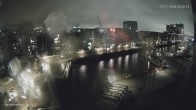 Archiv Foto Webcam Hamburg: HafenCity und Elbphilharmonie 23:00