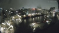 Archiv Foto Webcam Hamburg: HafenCity und Elbphilharmonie 23:00