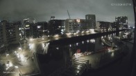 Archiv Foto Webcam Hamburg: HafenCity und Elbphilharmonie 23:00