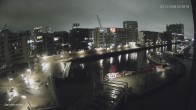 Archiv Foto Webcam Hamburg: HafenCity und Elbphilharmonie 01:00