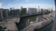 Archiv Foto Webcam Hamburg: HafenCity und Elbphilharmonie 08:00
