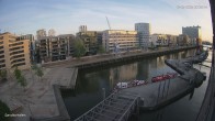 Archiv Foto Webcam Hamburg: HafenCity und Elbphilharmonie 19:00