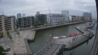 Archiv Foto Webcam Hamburg: HafenCity und Elbphilharmonie 19:00