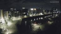 Archiv Foto Webcam Hamburg: HafenCity und Elbphilharmonie 23:00