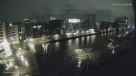 Archiv Foto Webcam Hamburg: HafenCity und Elbphilharmonie 23:00