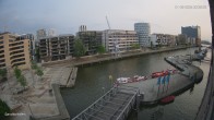 Archiv Foto Webcam Hamburg: HafenCity und Elbphilharmonie 19:00