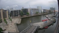 Archiv Foto Webcam Hamburg: HafenCity und Elbphilharmonie 19:00
