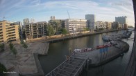 Archiv Foto Webcam Hamburg: HafenCity und Elbphilharmonie 19:00