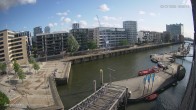 Archiv Foto Webcam Hamburg: HafenCity und Elbphilharmonie 17:00