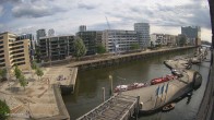 Archiv Foto Webcam Hamburg: HafenCity und Elbphilharmonie 17:00