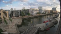 Archiv Foto Webcam Hamburg: HafenCity und Elbphilharmonie 19:00
