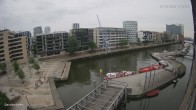 Archiv Foto Webcam Hamburg: HafenCity und Elbphilharmonie 13:00