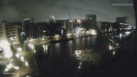 Archiv Foto Webcam Hamburg: HafenCity und Elbphilharmonie 01:00
